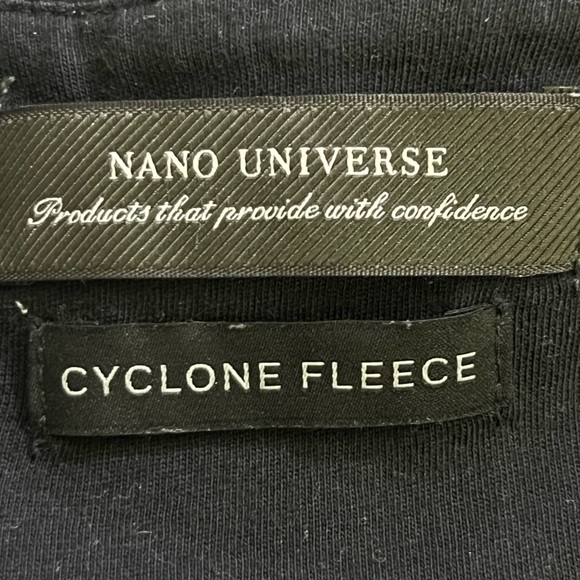 nano universe black cyclone fleece size m - Picture 3 of 5
